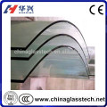 Size Customized Tempered Laminated Curved Glass For Curtain Wall